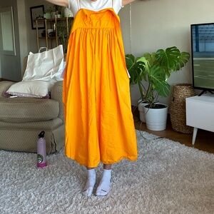 Thrifted Cecilie Bahnsen Susa dress! Size 6 in orange.